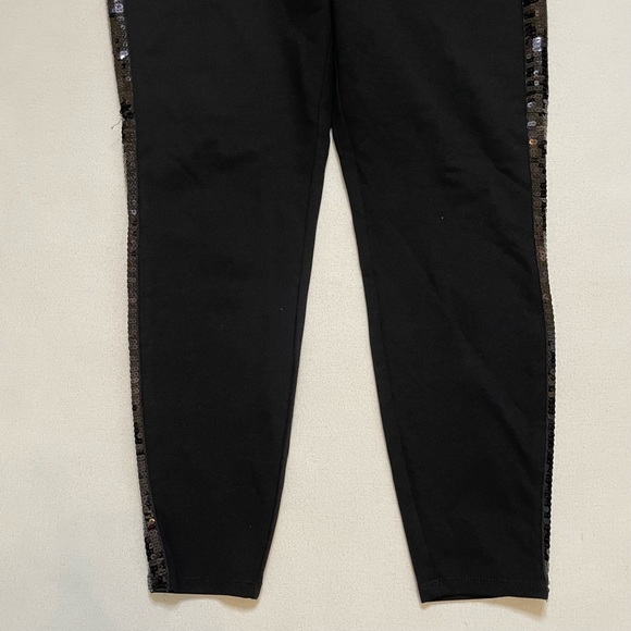 Torrid Platinum Tuxedo Legging - Ponte Sequin Stripe Black Sz 1X - Picture 4 of 13